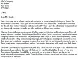 Cover Letter for Placement Agency Sample Cover Letter Sample Cover Letter to Recruitment Agency