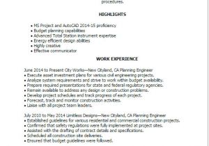 Cover Letter for Planning Engineer Professional Planning Engineer Templates to Showcase Your