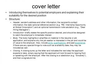 Cover Letter for Potential Job Opening Job Opportunities In the World Of Development Ppt Download
