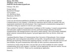 Cover Letter for Pr Job Cover Letter for Pr Internship the Letter Sample