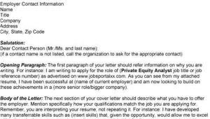 Cover Letter for Private Equity Private Equity Cover Letter