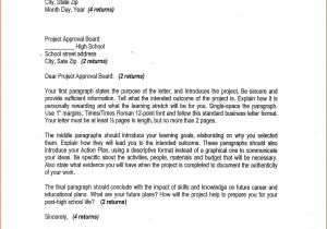 Cover Letter for Project Proposal Submission 6 School Construction Project Proposal Project Proposal