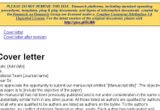 Cover Letter for Revised Manuscript Sample Sample Cover Letter for Submission Of Revised Manuscript
