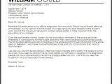 Cover Letter for School Board School Board Resignation Letter Example Letter Samples