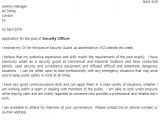 Cover Letter for Security Officer Position Security Guard Cover Letter Example Icover org Uk