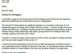 Cover Letter for Site Engineer Civil Engineer Cover Letter Example Icover org Uk