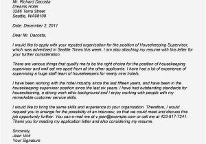 Cover Letter for Site Supervisor Cover Letter for Supervisor Position Resume Template