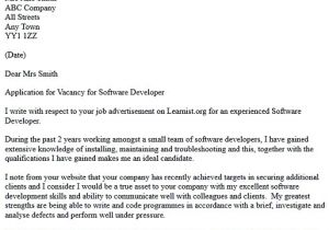 Cover Letter for software Developer Internship Cover Letter software Engineer Resume Badak