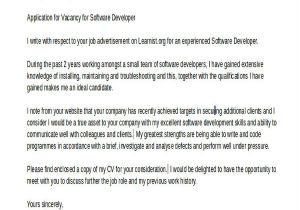 Cover Letter for software Developer Position 6 software Developer Cover Letters Free Premium Templates