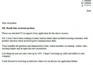 Cover Letter for Target Store Retail Sales assistant Cover Letter Example Job Hunt