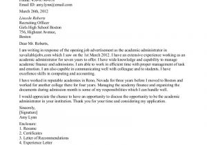 Cover Letter for Teaching Position at University Download University Cover Letter Examples