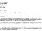 Cover Letter for Technical Support Representative Insurance Customer Service Representative Cover Letter
