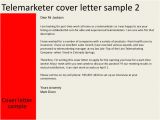 Cover Letter for Telesales Telemarketer Cover Letter