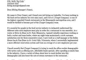 Cover Letter for Waitressing Job Server Waitress Cover Letter Sample Resume Companion