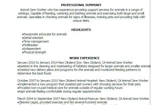 Cover Letter for Working with Animals Professional Animal Care Worker Templates to Showcase Your