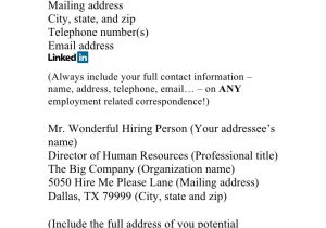 Cover Letter if You Know the Name Winning Blueprint to the Perfect Resume Cover Letter