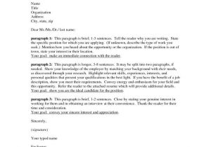 Cover Letter Not for A Specific Job Cover Letter Address format Resume Badak