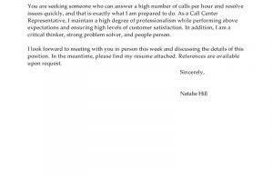 Cover Letter Sample for Call Center Agents Call Center Representative Cover Letter Examples