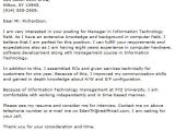 Cover Letter Sample for Information Technology Position Technology Cover Letter Examples Cover Letter now