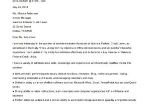 Cover Letter Shop assistant No Experience Sample Administrative assistant Cover Letter 7 Free