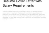 Cover Letter Stating Salary Expectations Salary Expectations Cover Letter Resume Badak