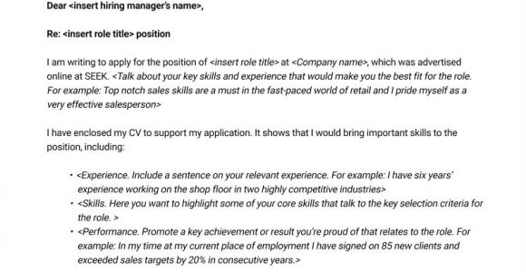 Cover Letter Temlate Free Cover Letter Template Seek Career Advice
