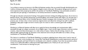 Cover Letter to A Publisher Sample Cover Letter Sample Cover Letter Hr Director