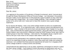 Cover Letter to Apply for University Writing A Cover Letter for College Application