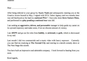 Cover Letter to Casting Director Cover Letter to Casting Director the Letter Sample