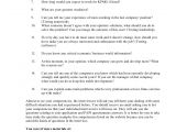 Cover Letter to Kpmg Kpmg Interview Questions