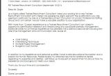 Cover Letter to Send to Recruitment Agency Trainee Recruitment Consultant Cover Letter Sample Cover