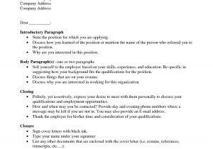 Cover Letter to Unknown Company Cover Letter Template to Unknown Person