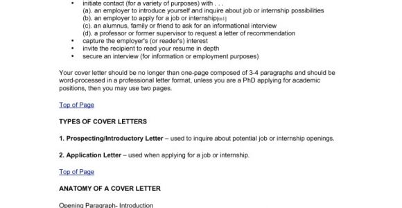Cover Letter Types and Samples Different Types Of Cover Letters the Letter Sample