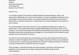 Cover Letters for College Graduates Sample Cover Letter for A Recent College Graduate