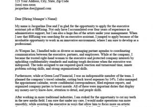 Cover Letters for Executive assistants Executive assistant Cover Letter Sample Tips