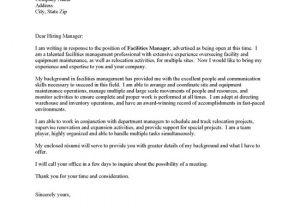 Cover Letters for Managers Cover Letter for Manager Position Resume Badak