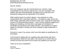 Cover Letters for Pharmaceutical Sales Jobs Pharmaceutical Sales Cover Letter Resume Badak