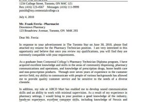 Cover Letters for Pharmacy Technicians 9 Sample Pharmacy Technician Resumes to Download Sample