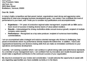 Cover Letters for Sales Positions Sample Sales Cover Letter Saleshq