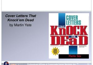 Cover Letters that Knock Em Dead Resources by Step