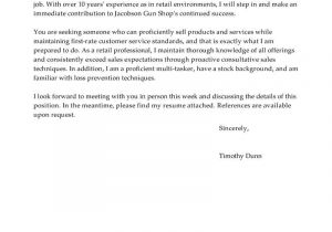 Covering Letter Examples for Retail Best Retail Cover Letter Examples Livecareer