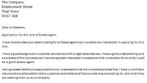 Covering Letter for Estate Agent Job Estate Agent Cover Letter Example Icover org Uk