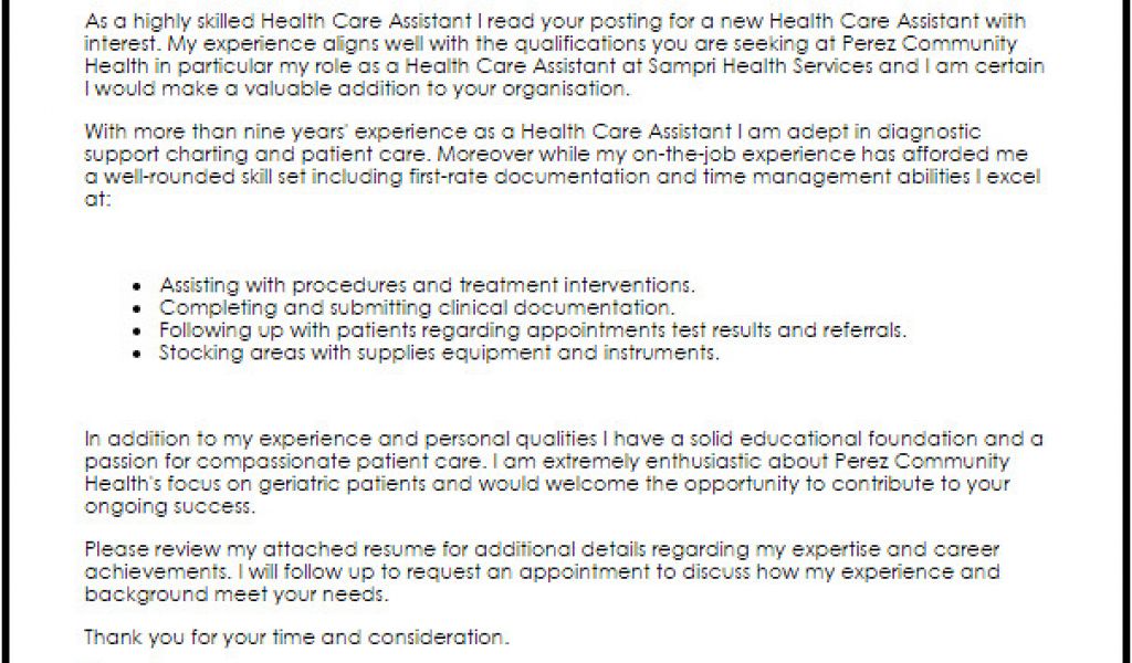 Covering Letter For Health Care Assistant Health Care Assistant Cover   Covering Letter For Health Care Assistant Health Care Assistant Cover Letter Sample Cover Letter Of Covering Letter For Health Care Assistant 1024x600 