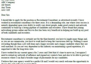 Covering Letter for Recruitment Consultant Recruitment Consultant Cover Letter Example Learnist org