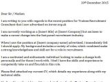 Covering Letter for Recruitment Consultant Trainee Recruitment Consultant Cover Letter Icover org Uk