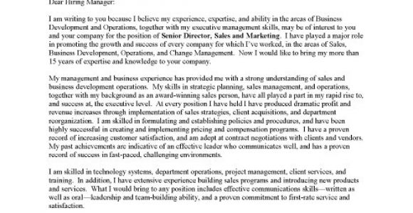 Covering Letter for Sales Executive Executive Cover Letter Examples Resume Badak