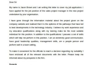 Covering Letter to Apply for A Job 11 Job Application Cover Letters Samples Examples