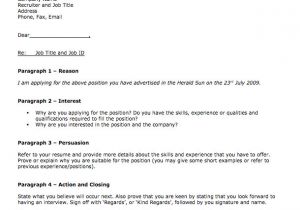 Covering Letter to Apply for A Job Free Sample Cover Letter for Job Application top form