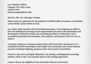 Cpa Cover Letter Examples Accounting Finance Cover Letter Samples Resume Genius