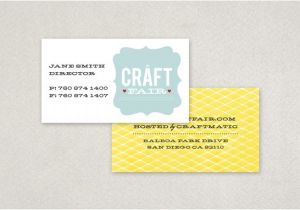 Craft Business Card Template Card Craft Templates Images